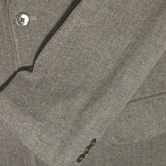 Gap Men’s XL Gray Wool Blazer Jacket | Lined Twill | Pre-Owned | Classic Fit - Picture 3 of 5